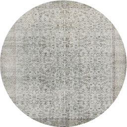 Square Machine Washable Traditional Grey Gray Rug, wshtr2461
