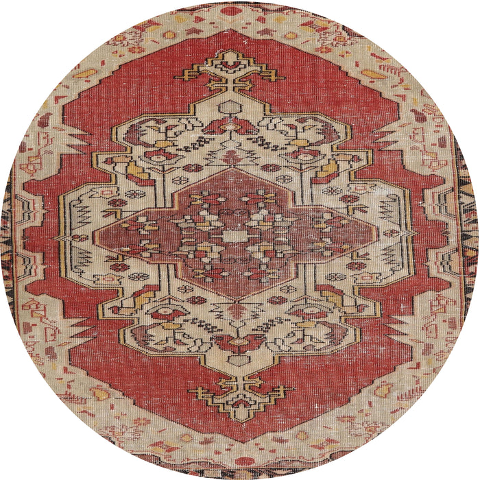 Square Machine Washable Traditional Fire Brick Red Rug, wshtr2465