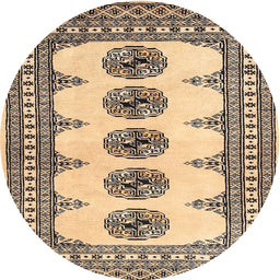Square Machine Washable Traditional Sepia Brown Rug, wshtr246