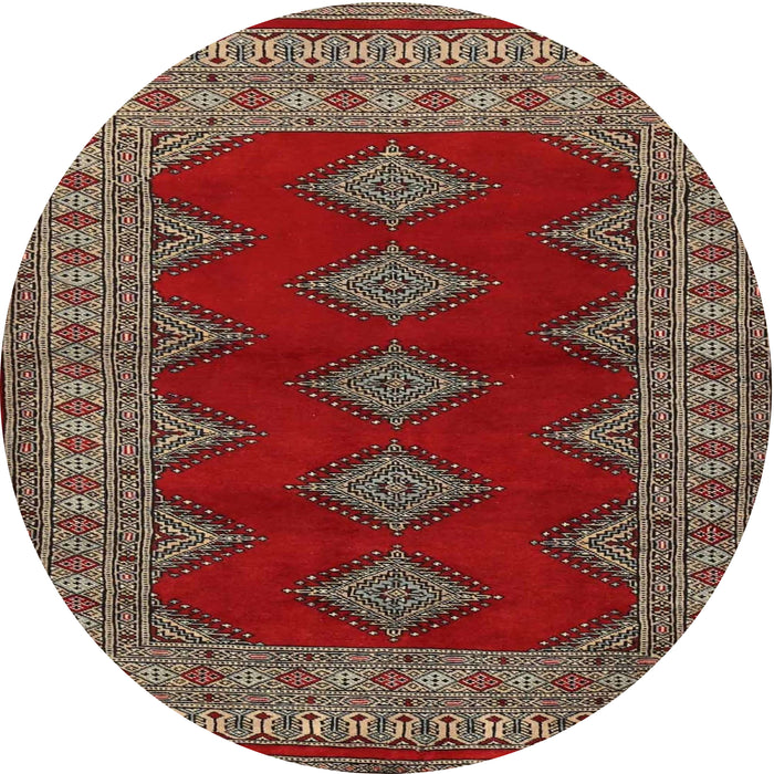 Square Machine Washable Traditional Dark Almond Brown Rug, wshtr2472