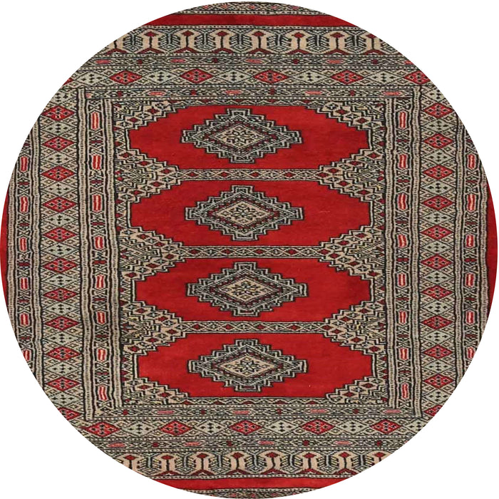 Square Machine Washable Traditional Dark Almond Brown Rug, wshtr2478