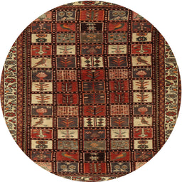 Square Machine Washable Traditional Maroon Red Rug, wshtr2485