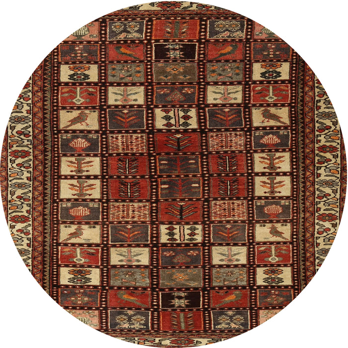 Square Machine Washable Traditional Maroon Red Rug, wshtr2485