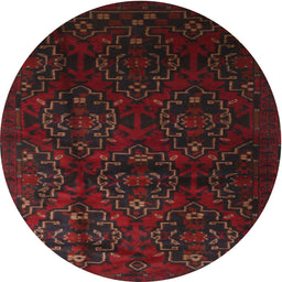 Square Machine Washable Traditional Bakers Brown Rug, wshtr2486