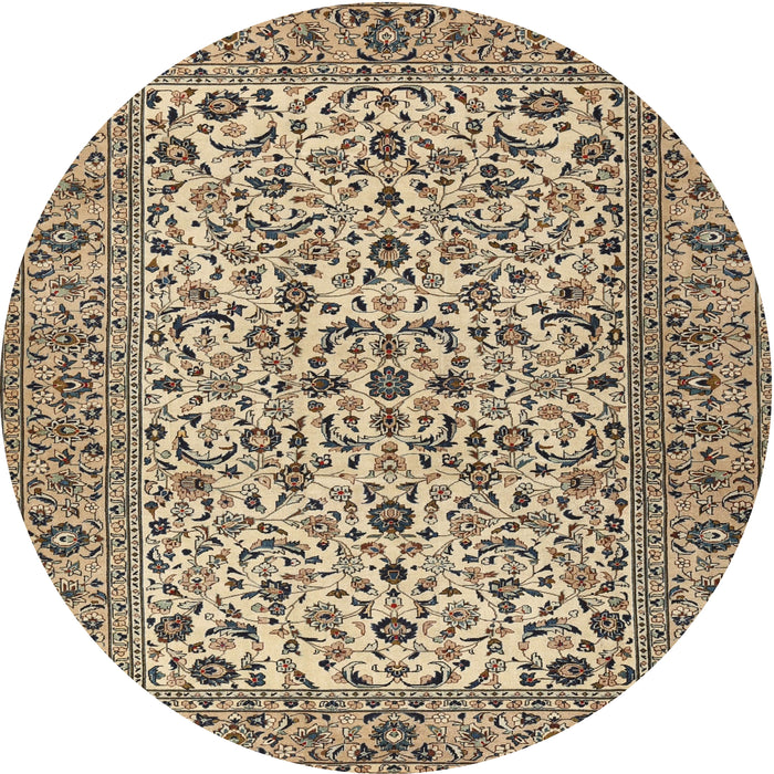 Square Machine Washable Traditional Coffee Brown Rug, wshtr2489