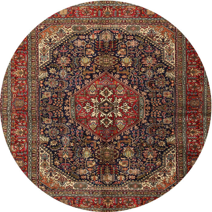 Square Machine Washable Traditional Deep Red Rug, wshtr2491