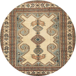 Square Machine Washable Traditional Dark Sienna Brown Rug, wshtr2633