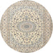 Square Machine Washable Traditional Vanilla Gold Rug, wshtr2642