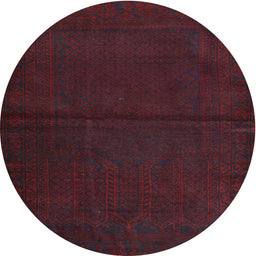 Square Machine Washable Traditional Saffron Red Rug, wshtr2658