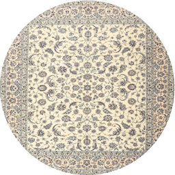 Square Machine Washable Traditional Vanilla Gold Rug, wshtr2659