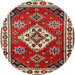 Square Machine Washable Traditional Tomato Red Rug, wshtr2723