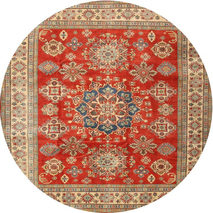 Round Traditional Red Persian Rug, tr2724