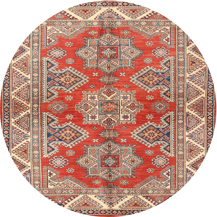Square Machine Washable Traditional Red Rug, wshtr2726