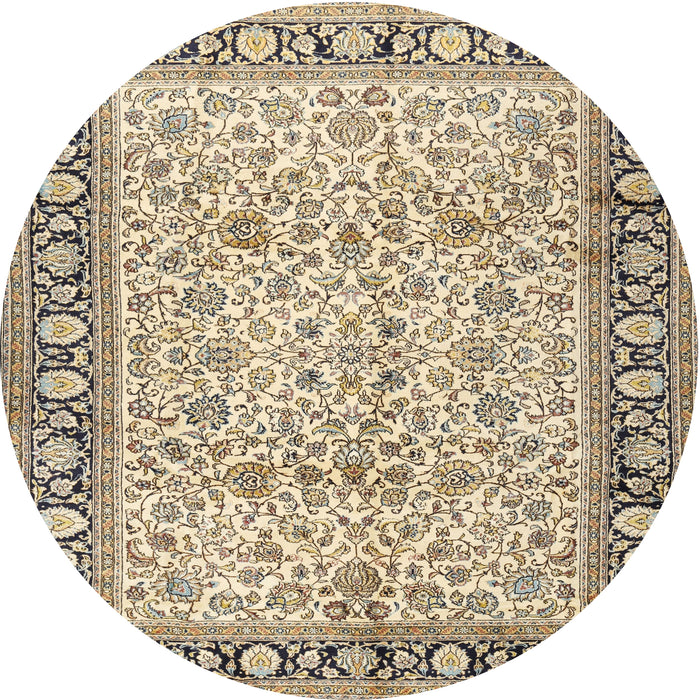 Square Machine Washable Traditional Brown Rug, wshtr2734