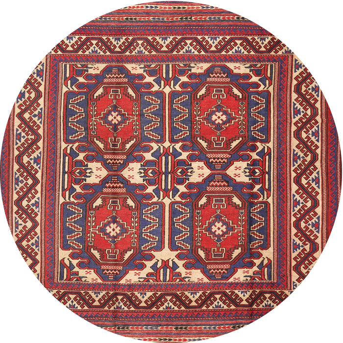 Square Machine Washable Traditional Orange Salmon Pink Rug, wshtr2755