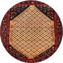 Square Machine Washable Traditional Deep Red Rug, wshtr276