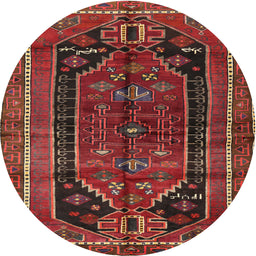 Square Machine Washable Traditional Sienna Brown Rug, wshtr2805