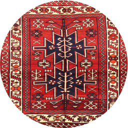 Square Machine Washable Traditional Dark Almond Brown Rug, wshtr2845