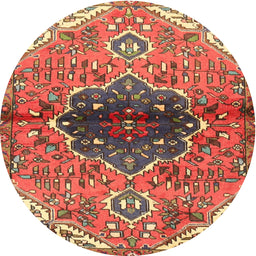 Square Machine Washable Traditional Peru Brown Rug, wshtr2871