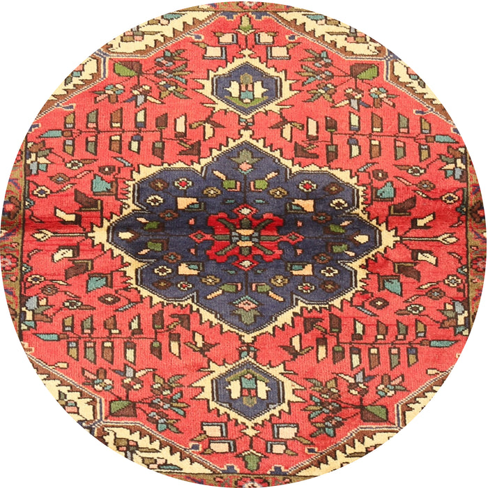 Square Machine Washable Traditional Peru Brown Rug, wshtr2871