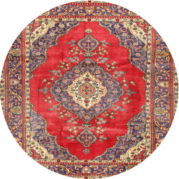 Square Machine Washable Traditional Camel Brown Rug, wshtr2893