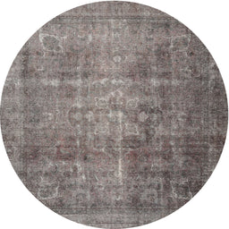 Round Traditional Pink Persian Rug, tr2908