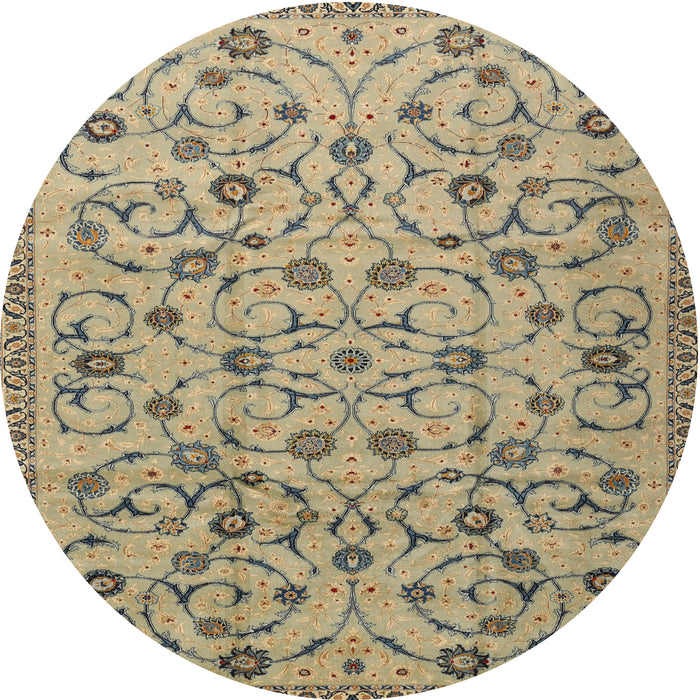 Square Machine Washable Traditional Brown Rug, wshtr2923