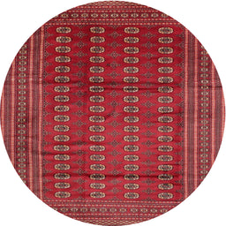 Square Machine Washable Traditional Cherry Red Rug, wshtr294