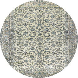 Square Machine Washable Traditional Silver Gray Rug, wshtr2976