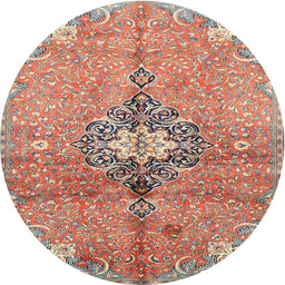 Square Machine Washable Traditional Light French Beige Brown Rug, wshtr2987