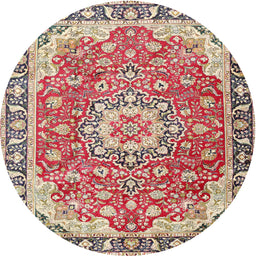 Square Machine Washable Traditional Brown Rug, wshtr2991