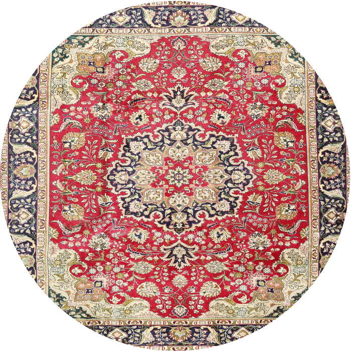 Square Machine Washable Traditional Brown Rug, wshtr2991