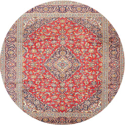 Square Machine Washable Traditional Fire Brick Red Rug, wshtr2993