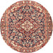 Square Machine Washable Traditional Fire Brick Red Rug, wshtr2997