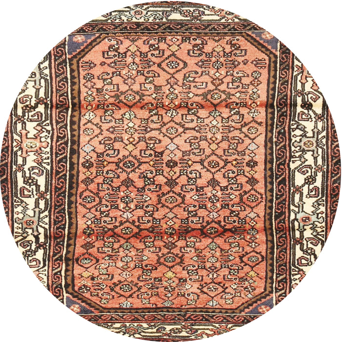 Square Machine Washable Traditional Dark Sienna Brown Rug, wshtr3030