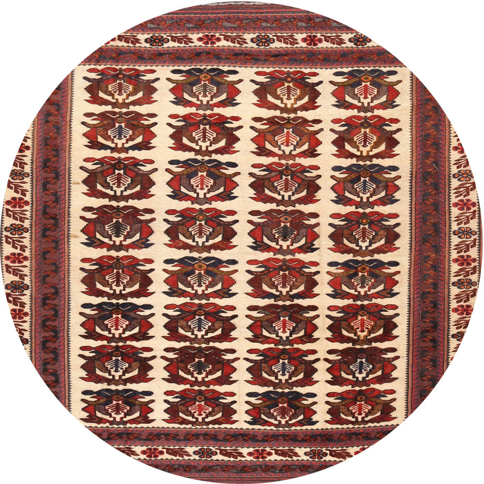 Square Machine Washable Traditional Tomato Red Rug, wshtr3049