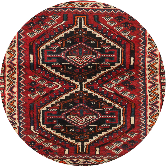 Round Traditional Brown Persian Rug, tr3055