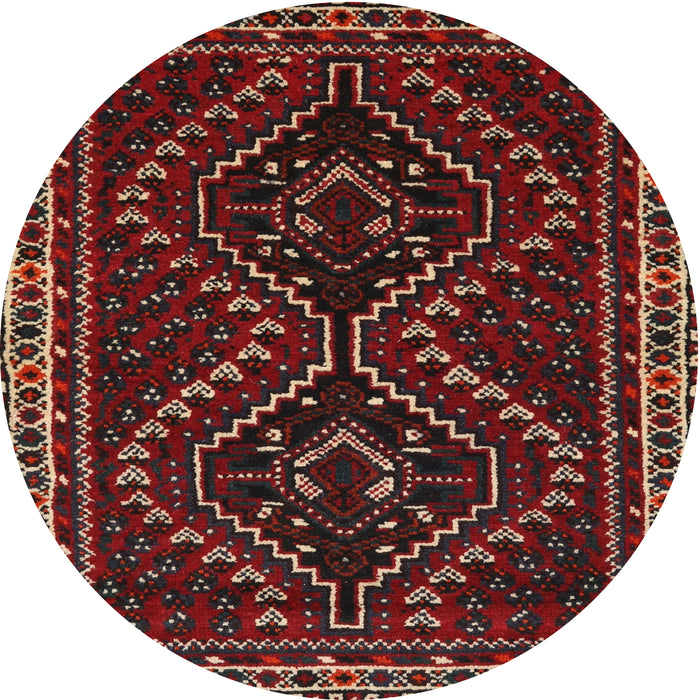 Square Machine Washable Traditional Brown Rug, wshtr3067