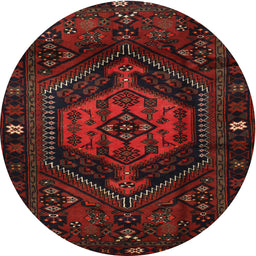 Square Machine Washable Traditional Bakers Brown Rug, wshtr3070