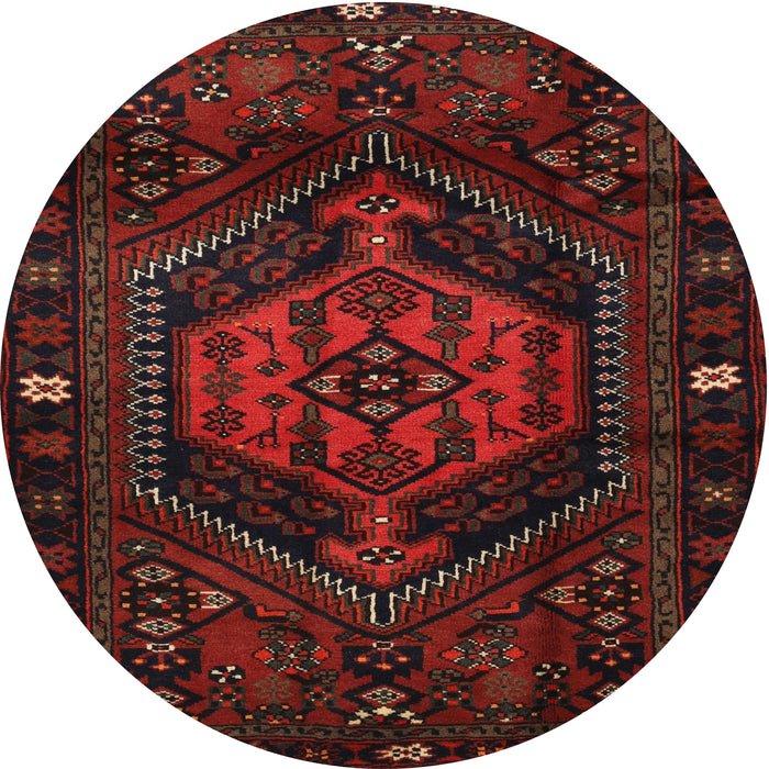 Square Machine Washable Traditional Bakers Brown Rug, wshtr3070