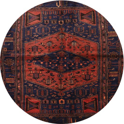 Square Machine Washable Traditional Red Rug, wshtr3094