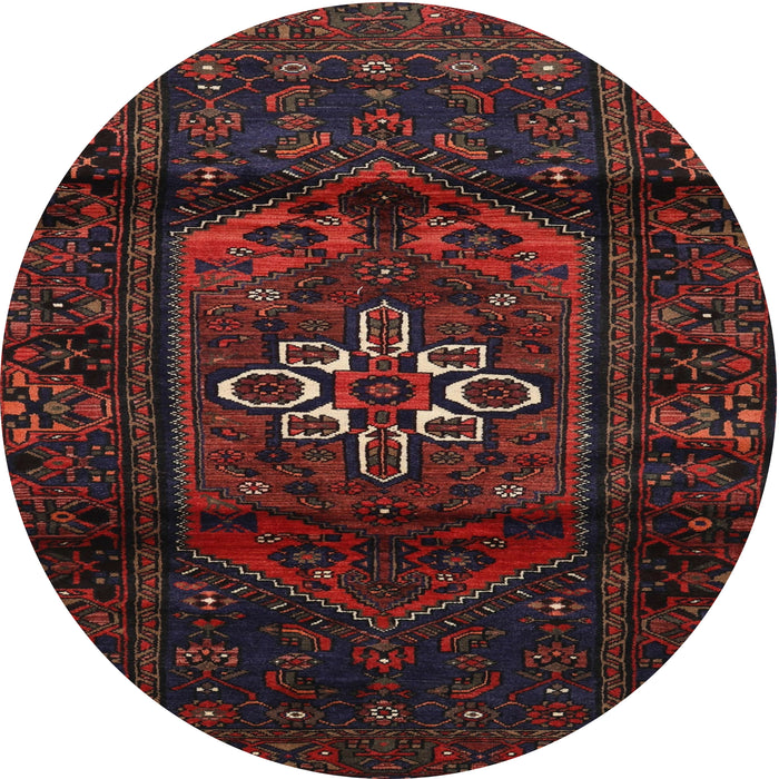 Square Machine Washable Traditional Dark Brown Rug, wshtr3098