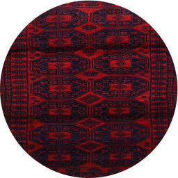 Square Machine Washable Traditional Tomato Red Rug, wshtr3112