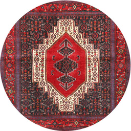Square Machine Washable Traditional Red Rug, wshtr314