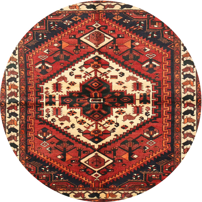 Round Traditional Red Persian Rug, tr315