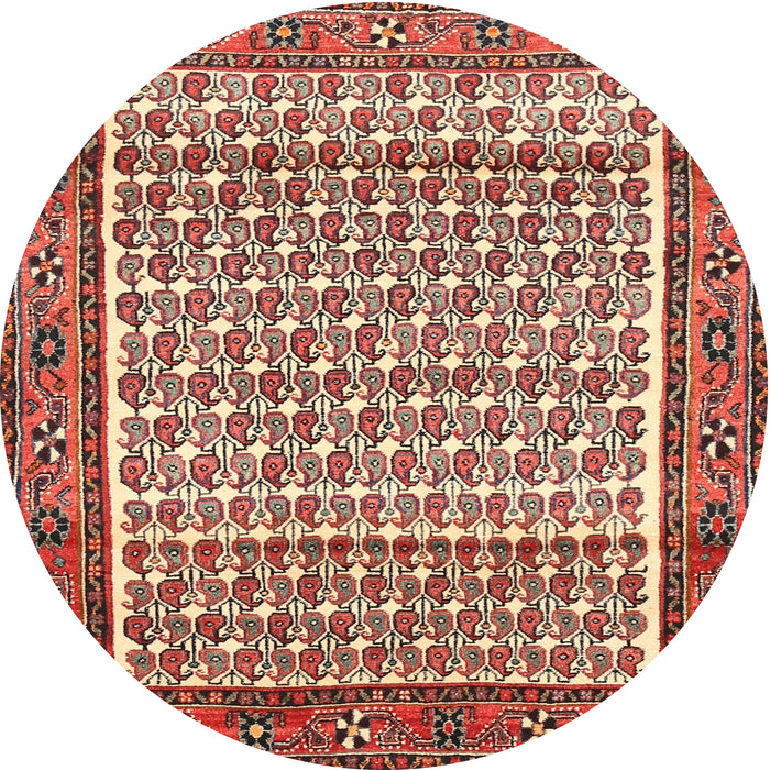 Round Traditional Red Persian Rug, tr320