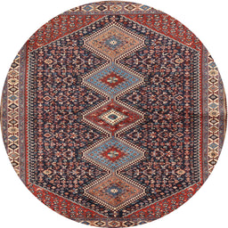 Round Traditional Pink Persian Rug, tr3215