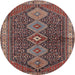 Round Traditional Pink Persian Rug, tr3215