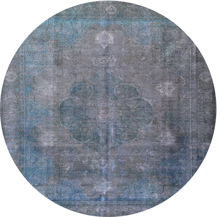 Square Machine Washable Traditional Light Slate Gray Rug, wshtr3233