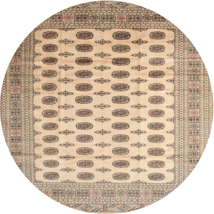 Square Machine Washable Traditional Dark Gold Brown Rug, wshtr323